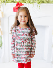 Load image into Gallery viewer, Bows & Baubles Christmas Flutter Pants Set
