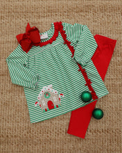 Load image into Gallery viewer, Christmas Cottage Ruffle Pants Set