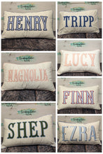 Load image into Gallery viewer, Personalized 12x20 Pillow Cover (PREORDER 4-6 WEEK TAT)