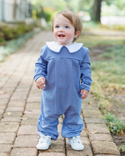 Load image into Gallery viewer, Henry Romper - Navy Stripe