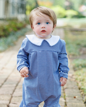 Load image into Gallery viewer, Henry Romper - Navy Stripe
