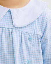 Load image into Gallery viewer, Liam Bloomer Pant Set - Light Blue Windowpane