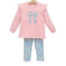 Load image into Gallery viewer, Painted Petals Ruffle Sweatshirt Set