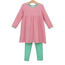 Load image into Gallery viewer, Sadie Pant Set - Pink Stripe & Mint