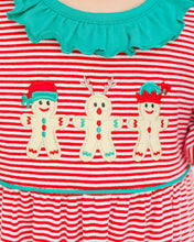 Load image into Gallery viewer, Santa's Sweet Helpers Ruffle Romper