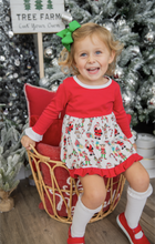 Load image into Gallery viewer, LTC Girls Christmas Ruffle Dress *Multiple Prints*