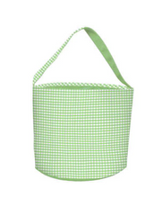 Load image into Gallery viewer, *PRE-ORDER* Embroidered Gingham/Seersucker Buckets for any holiday
