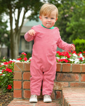 Load image into Gallery viewer, Thomas Romper - Red Stripe & Green