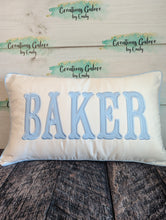 Load image into Gallery viewer, Personalized 12x20 Pillow Cover (PREORDER 4-6 WEEK TAT)