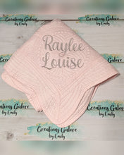 Load image into Gallery viewer, PREORDER Embroidered Crib-Sized Heirloom Quilt