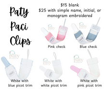 Load image into Gallery viewer, Paty Brand Paci Clips