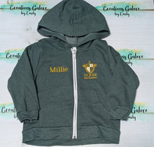 Load image into Gallery viewer, St. Jude's Embroidered Unisex Bella Sponge Fleece Full-Zip Jacket
