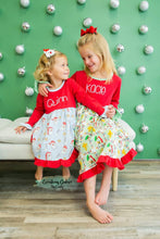 Load image into Gallery viewer, LTC Girls Christmas Ruffle Dress *Multiple Prints*
