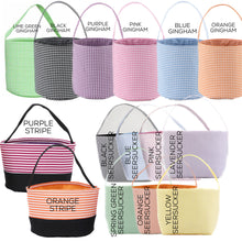 Load image into Gallery viewer, *PRE-ORDER* Embroidered Gingham/Seersucker Buckets for any holiday