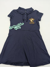 Load image into Gallery viewer, St. Jude's Embroidered Girls Ruffle Collar Polo Dress (Limited in stock inventory)