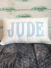 Load image into Gallery viewer, Personalized 12x20 Pillow Cover (PREORDER 4-6 WEEK TAT)