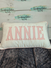 Load image into Gallery viewer, Personalized 12x20 Pillow Cover (PREORDER 4-6 WEEK TAT)