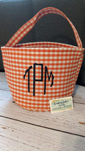 Load image into Gallery viewer, *PRE-ORDER* Embroidered Gingham/Seersucker Buckets for any holiday