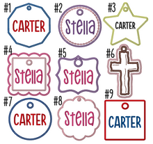 Load image into Gallery viewer, Custom Embroidered Bag Tag