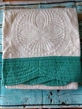 Load image into Gallery viewer, Embroidered Crib-Sized Heirloom Quilt - IN STOCK