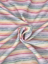 Load image into Gallery viewer, Vintage Rainbow Stripes Print Headwraps & Bows