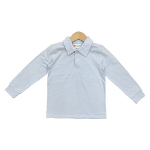 Load image into Gallery viewer, Michael Polo LS - Light Blue Stripe