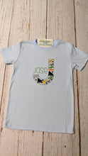 Load image into Gallery viewer, Zoo Animal Initial Embroidered Shirt