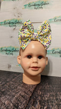 Load image into Gallery viewer, Mardi Gras Dots Beads Print Headwraps & Bows