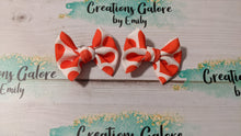 Load image into Gallery viewer, Valentine's Red Hearts on White Background Print Headwraps & Bows