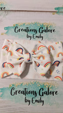 Load image into Gallery viewer, Primary Rainbows Print Headwraps & Bows