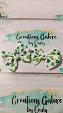 Load image into Gallery viewer, St. Patrick's Clovers on White Background Print Headwraps & Bows