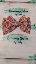 Load image into Gallery viewer, Mauve & Brown Leopard Cheetah Print Headwraps & Bows