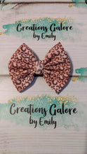 Load image into Gallery viewer, Mauve & Brown Leopard Cheetah Print Headwraps & Bows