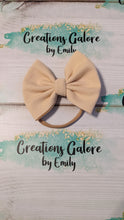 Load image into Gallery viewer, Cream Solid Bullet Headwraps & Bows