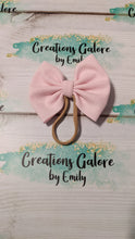 Load image into Gallery viewer, Light Pink Solid Bullet Headwraps & Bows