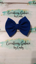 Load image into Gallery viewer, Royal Blue Solid Bullet Headwraps & Bows