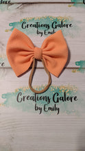 Load image into Gallery viewer, Orange Cream Pastel Solid Bullet Headwraps & Bows