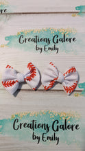 Load image into Gallery viewer, Baseball Stitches Print Headwraps & Bows
