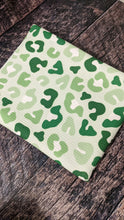 Load image into Gallery viewer, Green Leopard Cheetah St. Patrick's Print Headwraps & Bows