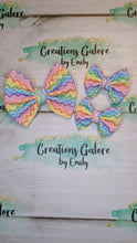Load image into Gallery viewer, Spring Multi-Color Chevron Print Headwraps & Bows