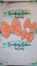 Load image into Gallery viewer, Orange Cream Pastel Solid Bullet Headwraps & Bows