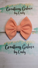 Load image into Gallery viewer, Orange Cream Pastel Solid Bullet Headwraps & Bows