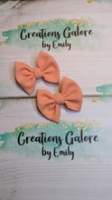 Load image into Gallery viewer, Orange Cream Pastel Solid Bullet Headwraps & Bows