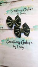 Load image into Gallery viewer, Olive Velvet Headwraps & Bows