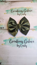 Load image into Gallery viewer, Olive Velvet Headwraps & Bows