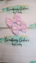 Load image into Gallery viewer, Light Pink Solid Bullet Headwraps & Bows