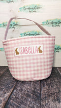 Load image into Gallery viewer, *PRE-ORDER* Embroidered Gingham/Seersucker Buckets for any holiday