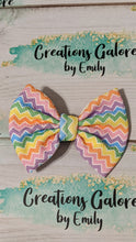 Load image into Gallery viewer, Spring Multi-Color Chevron Print Headwraps & Bows