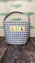 Load image into Gallery viewer, *PRE-ORDER* Embroidered Gingham/Seersucker Buckets for any holiday