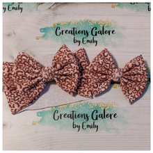 Load image into Gallery viewer, Mauve & Brown Leopard Cheetah Print Headwraps & Bows